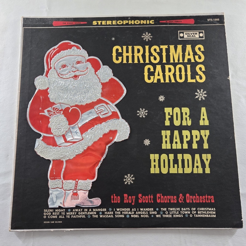 Christmas Carols For A Happy Holiday Vinyl LP 1961 Silver Seal Record VG Tested